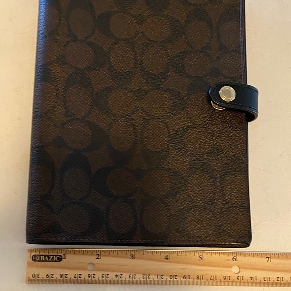 Coach Brown and Black Signature Notebook - Picture 3 of 6